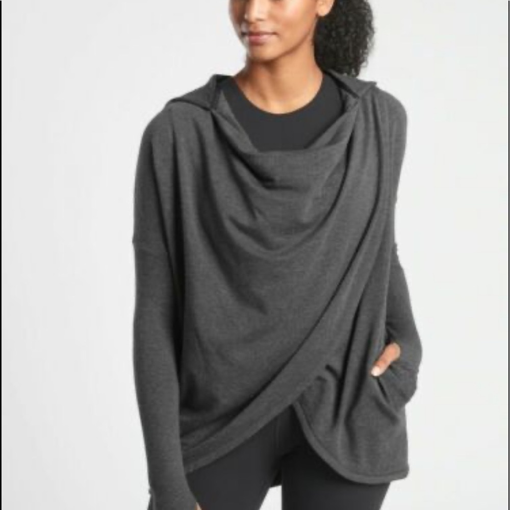 NWT Athleta Purana Wrap Sweatshirt